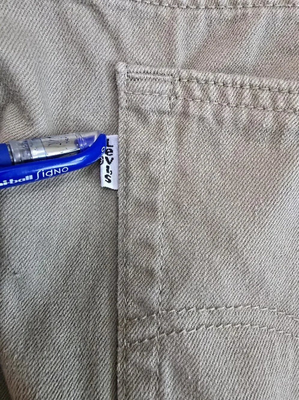 Levi's Men's Straight Jeans in Light Khaki
